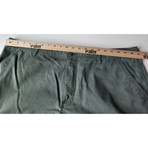 Weatherproof Mens Cargo Shorts Tag 40W Fit 42 Olive Green Cotton Blend Durable - Picture 5 of 9